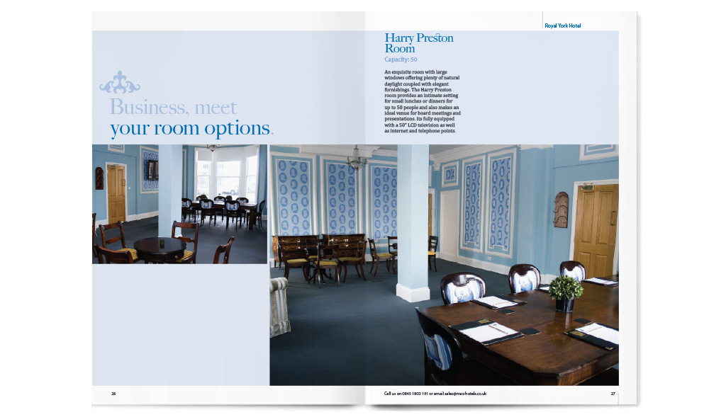 Brochure design for Max Hotels